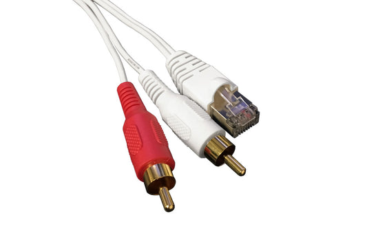 RJ45 PL - RCA Stereo Cable