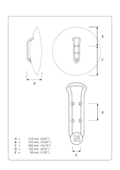 Beoplay/Beosound A9 Wall Bracket